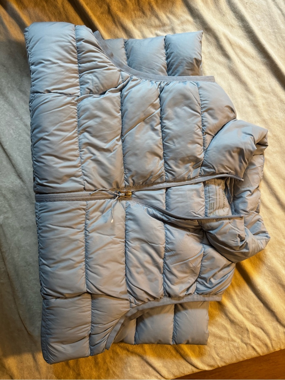 Eddie Bauer Women’s Light Blue Quilted Puffer Vest
